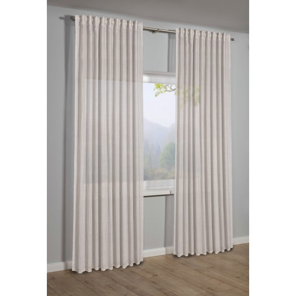 Béžový záves 135x245 cm Etamine – Sehlbach-image-1