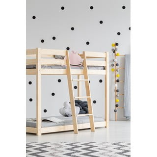 Poschodová detská posteľ z borovicového dreva 90x200 cm CLP - Adeko