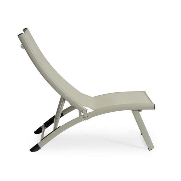 Taupe kovové záhradné ležadlo Taylor – Bizzotto-image-1