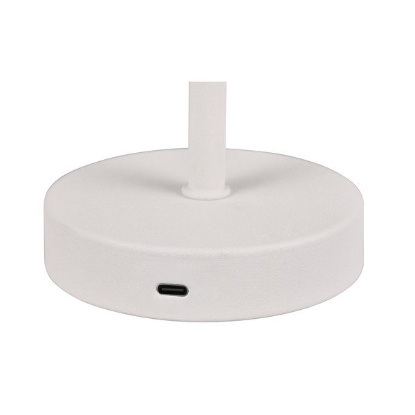 Biela LED stmievateľná stolová lampa (výška 30 cm) Jeff – Reality-image-3