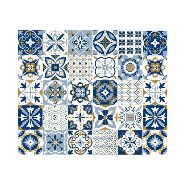 Sada 30 samolepiek Ambiance Zora, 15 × 15 cm-image-3