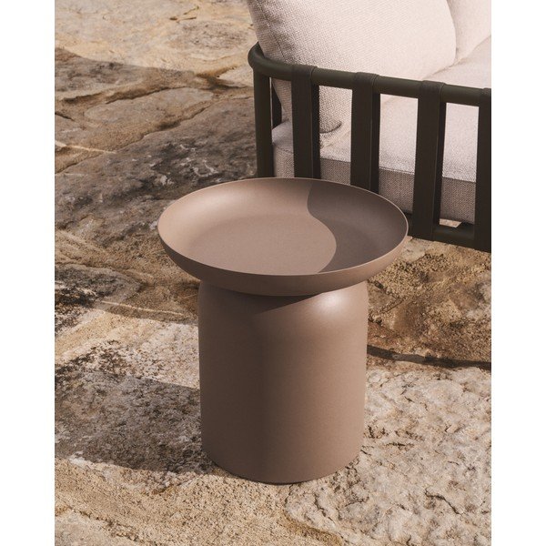 Kovový okrúhly záhradný stolík ø 45 cm Arcola – Kave Home-image-1