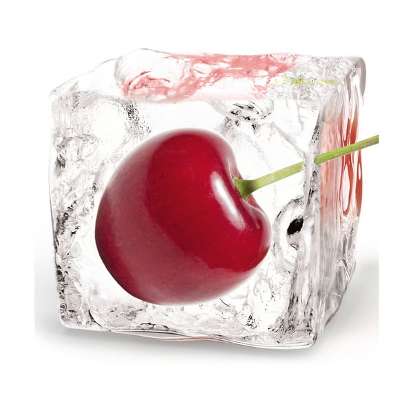 Sklenený obraz Cherry Cube, 20x20 cm