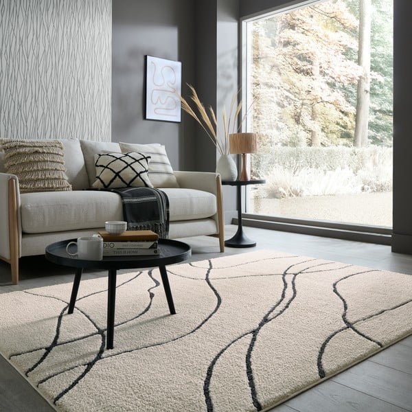 Krémový koberec 120x170 cm Flow – Flair Rugs-image-1