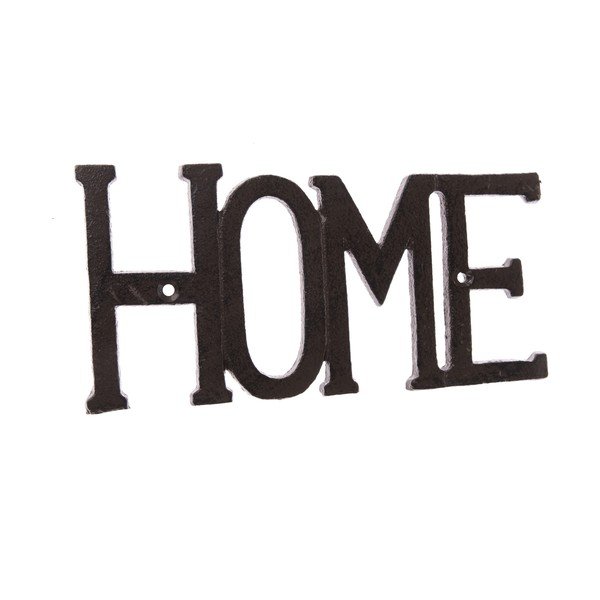 Čierna liatinová nástenná dekorácia Dakls Home