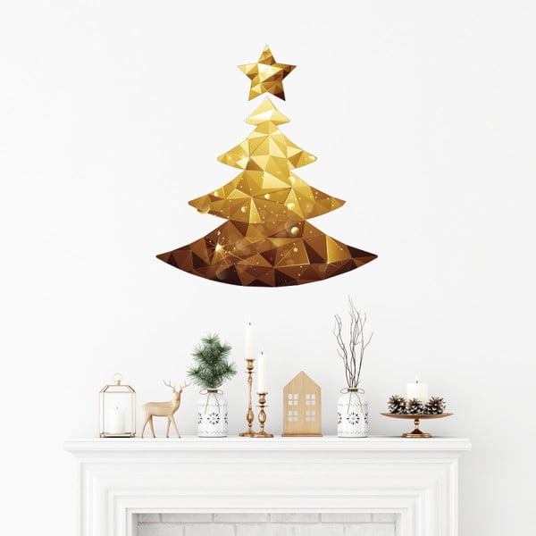 Vianočná samolepka Ambiance Christmas Tree Origami