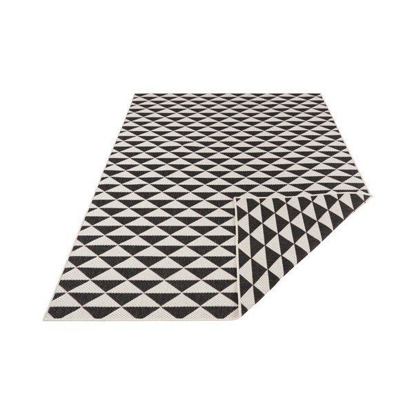 Čierno-krémový obojstranný koberec vhodný aj do exteriéru Bougari Tahiti, 200 × 290 cm-image-1