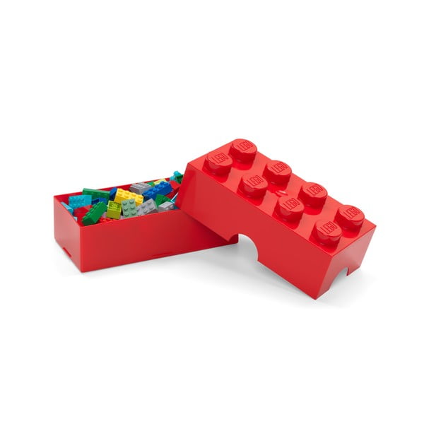 Červený plastový detský úložný box 20x10x7 cm – LEGO®-image-3