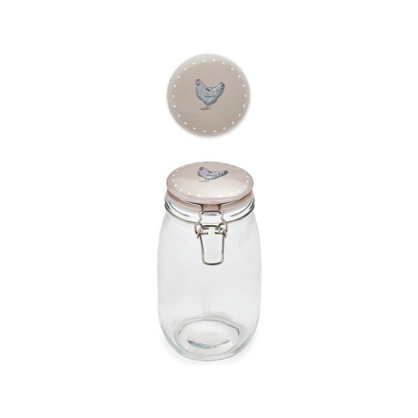 Sklenená dóza s kameninovými viečkom Cooksmart Farmers Kitchen, 1,5 l