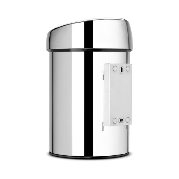 Dotykový oceľový odpadkový kôš v lesklo striebornej farbe 3 l Touch Bin – Brabantia-image-4