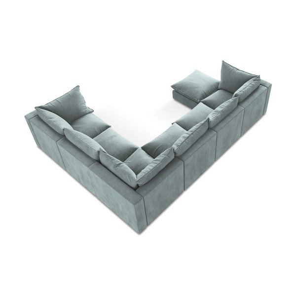 Modrá rohová pohovka (pravý roh/do tvaru "U") Manao – Makamii-image-3