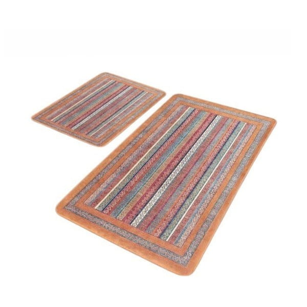 Zamatové kúpeľňové predložky v súprave 2 ks 60x100 cm – Mila Home