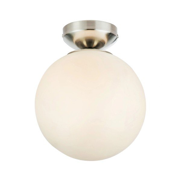 Biele/v striebornej farbe stropné svietidlo so skleneným tienidlom Stintino – Markslöjd