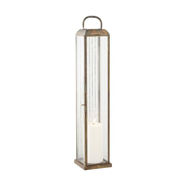 Kovový/sklenený lampáš (výška  60 cm) Herslev – House Nordic