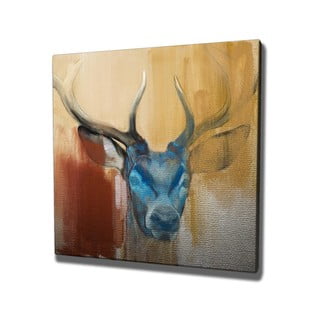 Obraz na plátne Colorful Deer, 45 x 45 cm