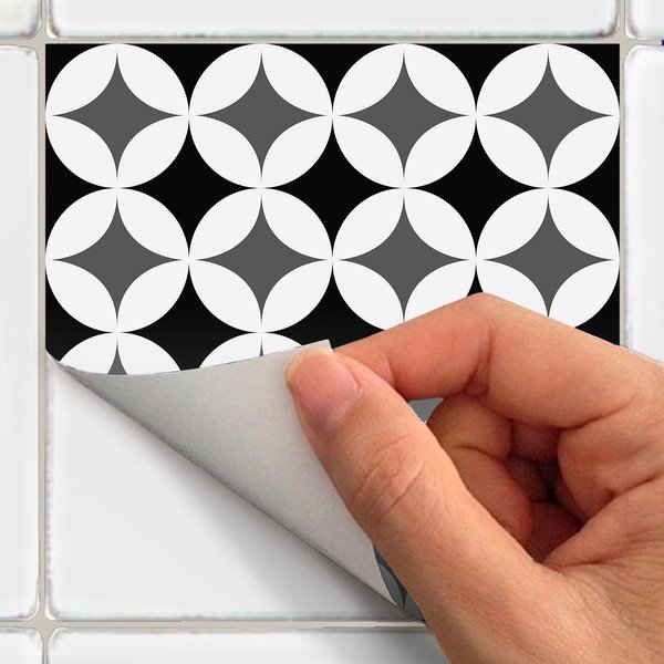 Súprava 24 samolepiek na stenu Ambiance Chikito, 10 x 10 cm-image-1