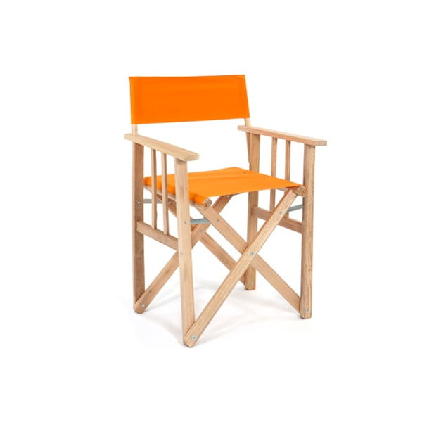 Skladacia stolička Director, oranžová