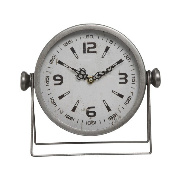 Stolové hodiny Mauro Ferretti Pull Silver, 25 × 23,5 cm-image-3