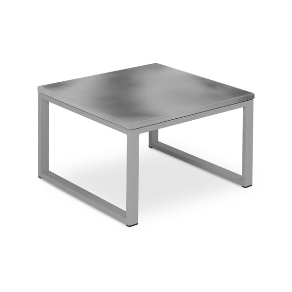 Sivý exteriérový stôl v betónovom dekore a v sivom ráme Calme Jardin, dĺžka 60 cm-image-2