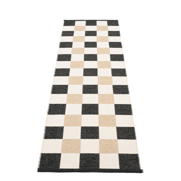 Čierno-krémový vnútorný a vonkajší behúň 70x240 cm Pix Black Vanilla – Pappelina