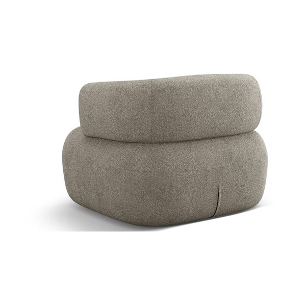 Svetlosivé kreslo z textílie bouclé Jenny – Micadoni Home-image-3