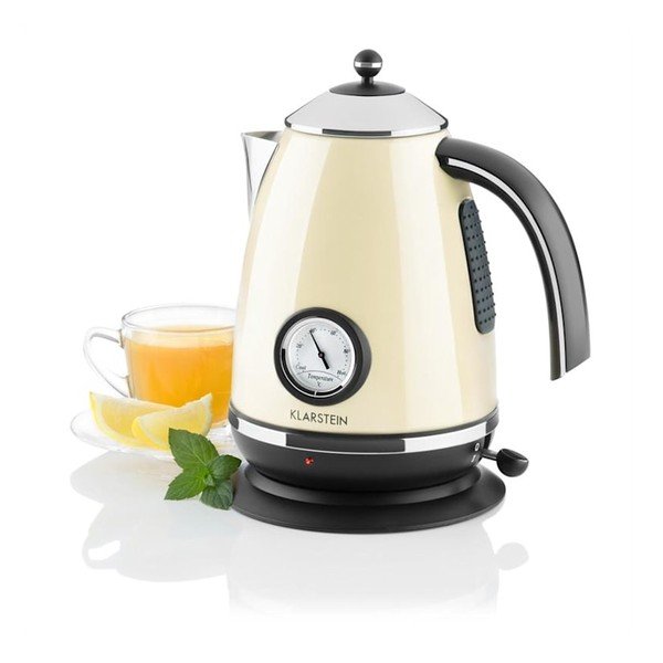 Béžová rýchlovarná kanvica Klarstein Aquavita Chalet-image-2