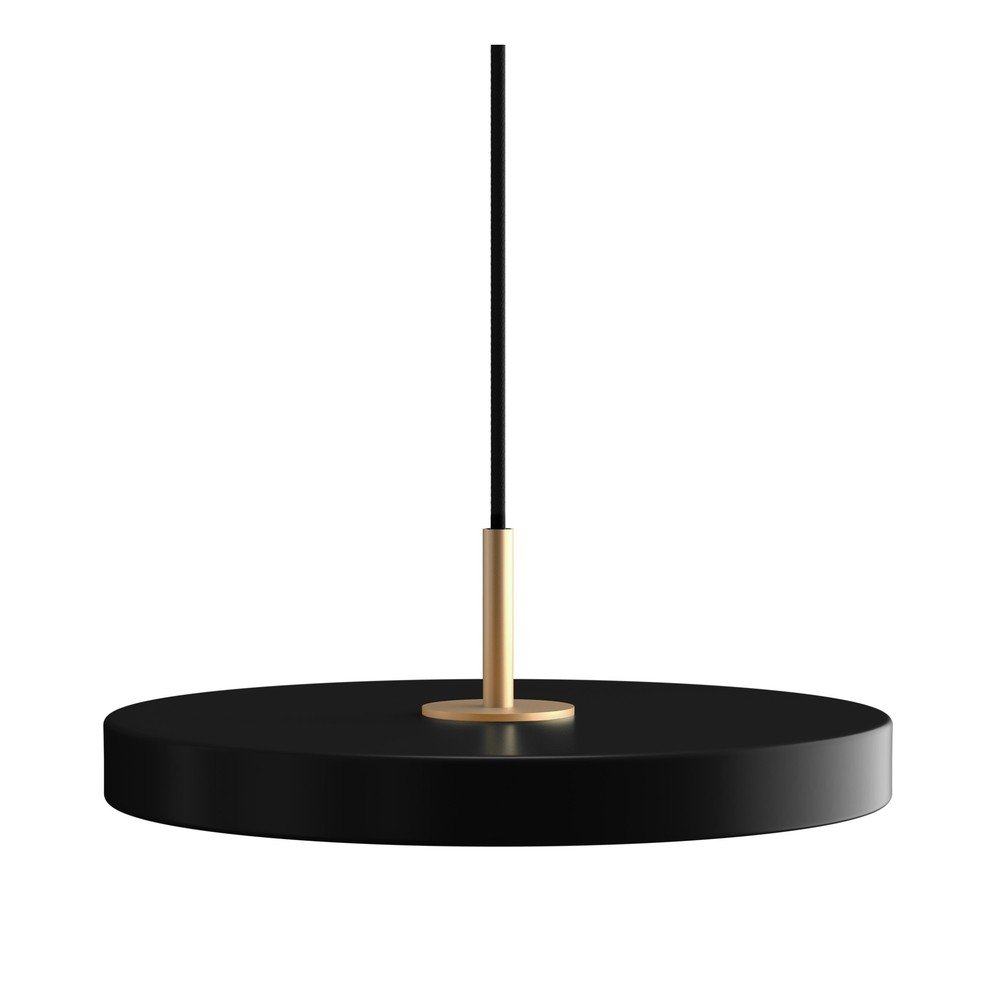 E-shop Čierne LED závesné svietidlo so stmievačom s kovovým tienidlom ø 31 cm Asteria Plus Mini – UMAGE