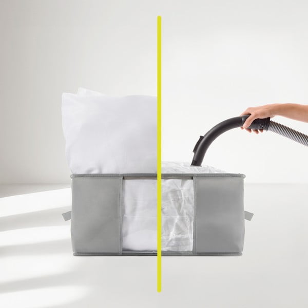 Vákuový plastový úložný box na oblečenie 40x40x25 cm – Homéa