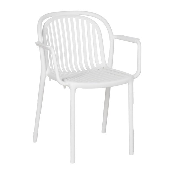 Biela plastová jedálenská stolička Alia – Ixia