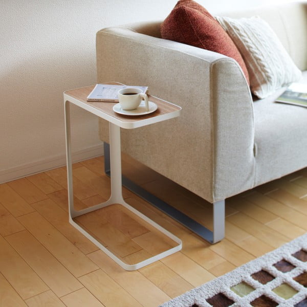 Biely odkladací stolík YAMAZAKI Frame-image-2