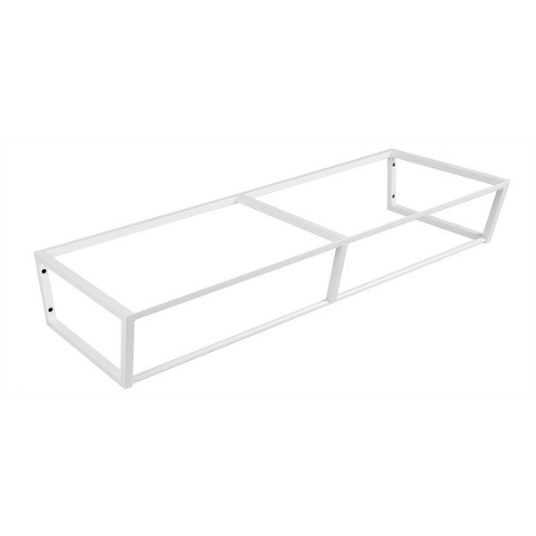 Biely oceľový závesný podstavec pod umývadlo 120x20 cm Ska – Sapho
