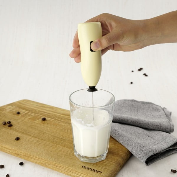 Žltý šľahač mlieka Fackelmann Coffee & Tea-image-3