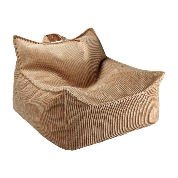 Hnedý menčestrový detský sedací vak Chair – Wigiwama