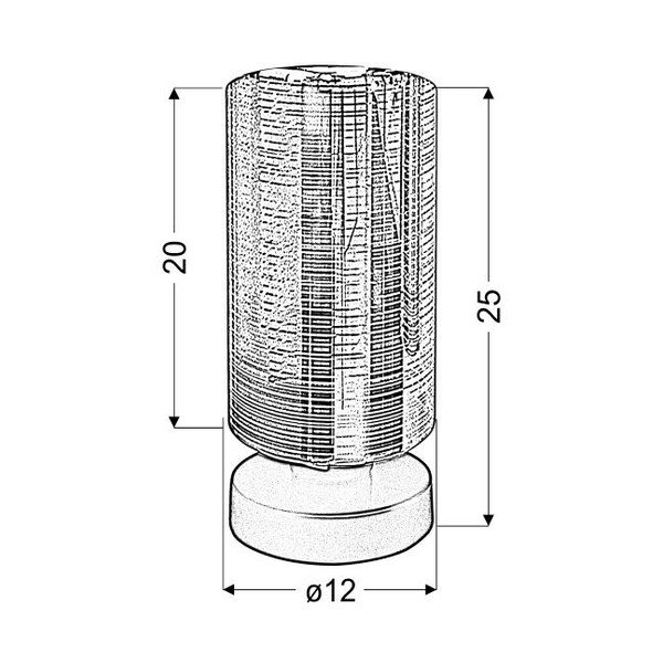 Stolová lampa so skleneným tienidlom v čierno-zlatej farbe (výška 25 cm) Cox – Candellux Lighting-image-2