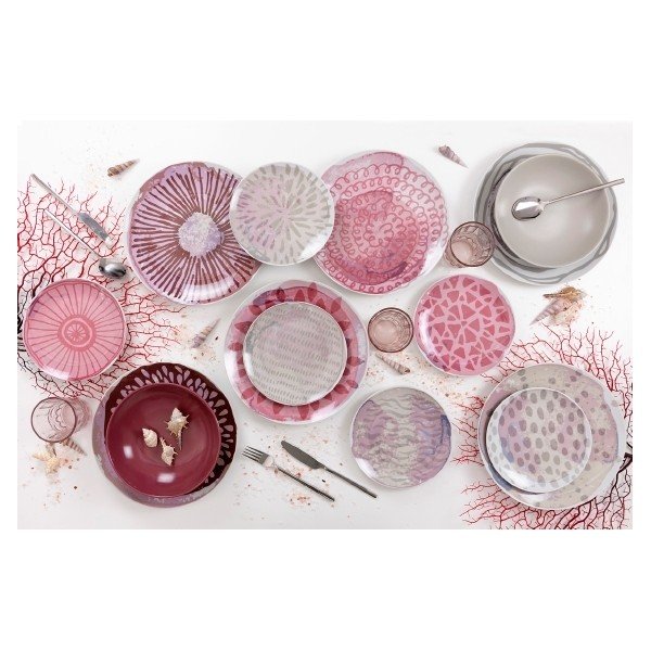 18-dielna súprava tanierov z porcelánu a kameniny VDE Tivoli 1996 Aurora-image-1