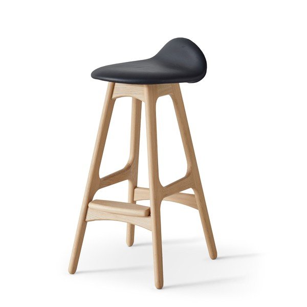 Kožená otočná barová stolička 79 cm Buck – Hammel Furniture-image-4