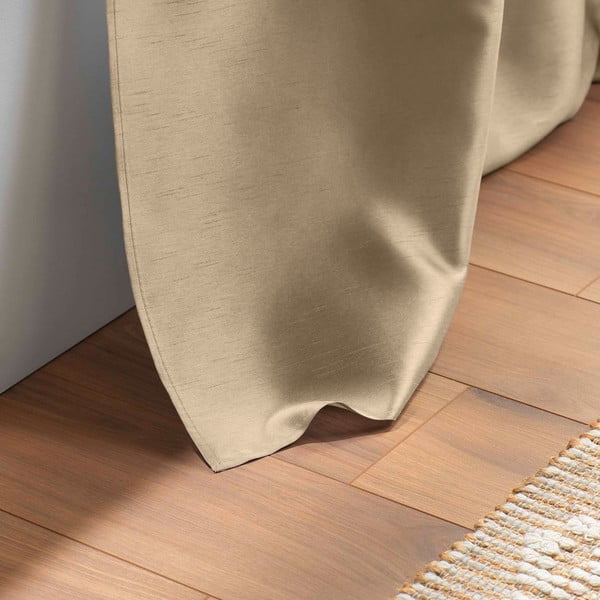 Béžový saténový záves 140x240 cm Shana – douceur d'intérieur-image-4