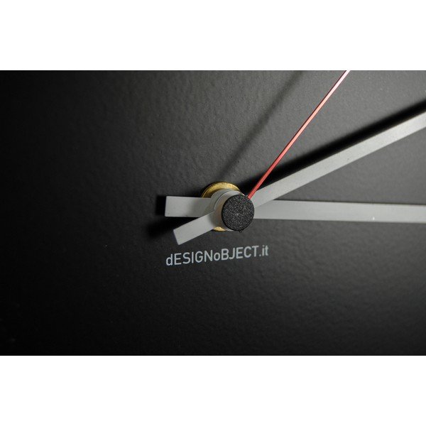 Nástenné hodiny dESIGNoBJECT.it Numbers Circle Black, 50 x 50 cm-image-3