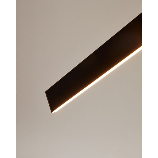 Matne čierne LED stropné svietidlo 5.5x101 cm Boadella – Kave Home-image-3