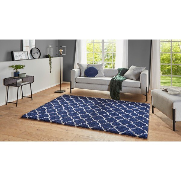 Modrý koberec Mint Rugs Luna, 80 x 150 cm-image-2