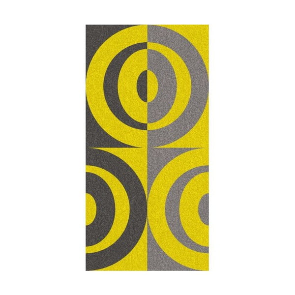 Osuška Ladessa, žlté kruhy, 70x140 cm
