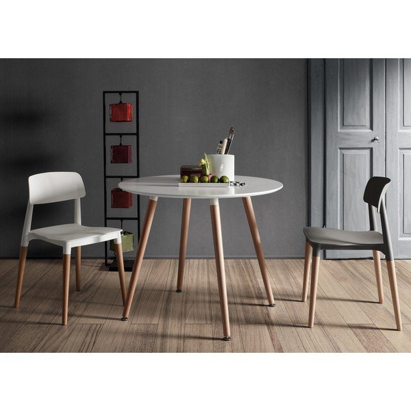 Jedálenský stôl z bukového dreva Kave Home Daw, ⌀ 100 cm-image-1
