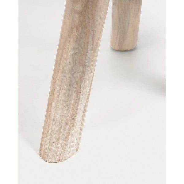 Okrúhly konferenčný stolík z tíkového dreva v prírodnej farbe ø 55 cm Glenda – Kave Home-image-3