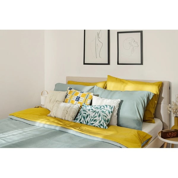 Béžová dvojlôžková posteľ Bobochic Paris Elyna Light, 160 x 200 cm-image-4