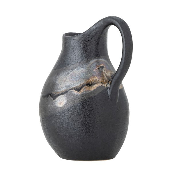 Tmavosivá váza z kameniny (výška 15 cm) Alvena – Bloomingville-image-2