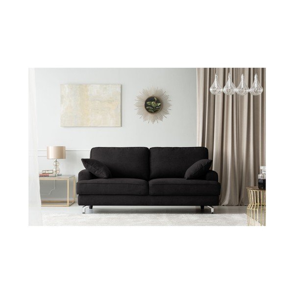 Čierna dvojmiestna pohovka Kooko Home Rumba-image-2