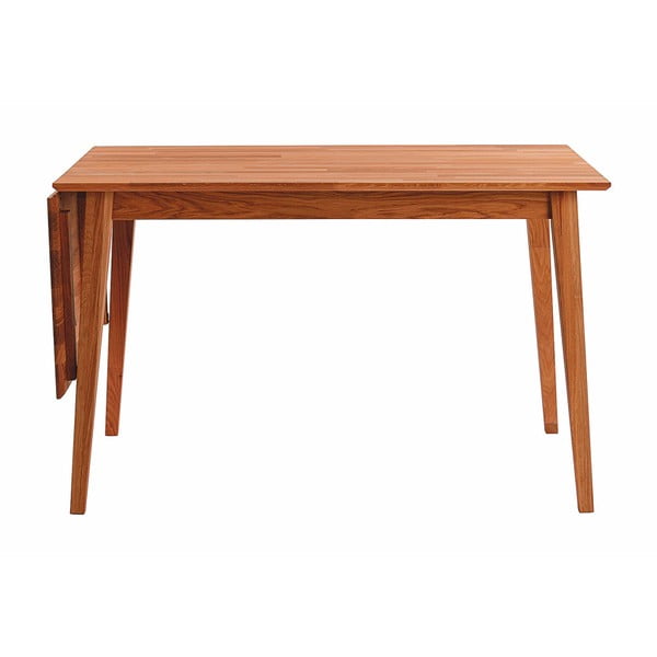 Prírodný sklápací dubový jedálenský stôl Rowico Mimi, 120 x 80 cm-image-1