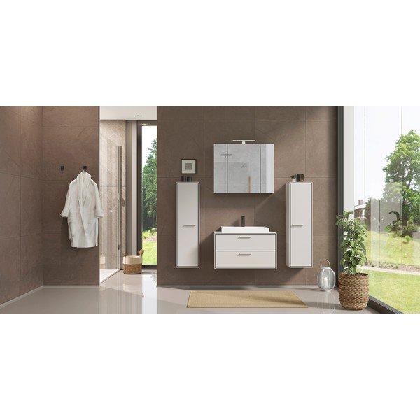 Sivobéžová kúpeľňová skrinka 31x112 cm Sovana – Germania-image-1