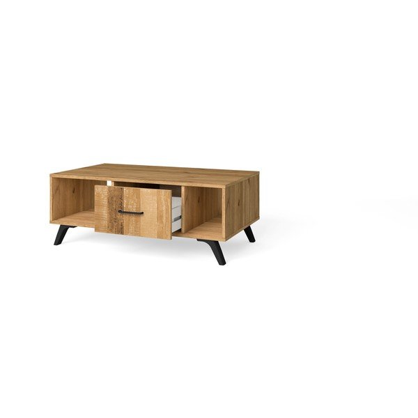 Konferenčný stolík v dekore duba v prírodnej farbe 60x100 cm Nordic - Marckeric-image-2