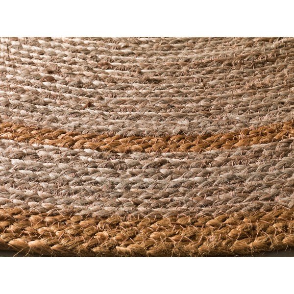 Okrúhly koberec v prírodnej a horčicovej farbe ø 120 cm Mahon – Universal-image-2